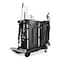 Rubbermaid Commercial Exec Hi Security Janitorial Cleaning Cart, 23.1w x 39.6d x 27.5h, Blk 1861427 - alternate 7
